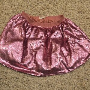 Sparkling Pink Sequin Skirt for Kids